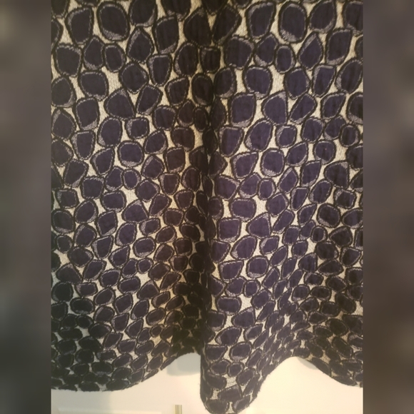 Diane von Furstenberg Navy & Grey Circle Print Sleeveless Shift Dress 2 - Picture 3 of 12